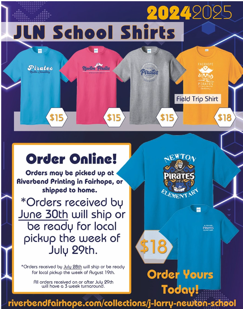 JLN School Spirit Shirts